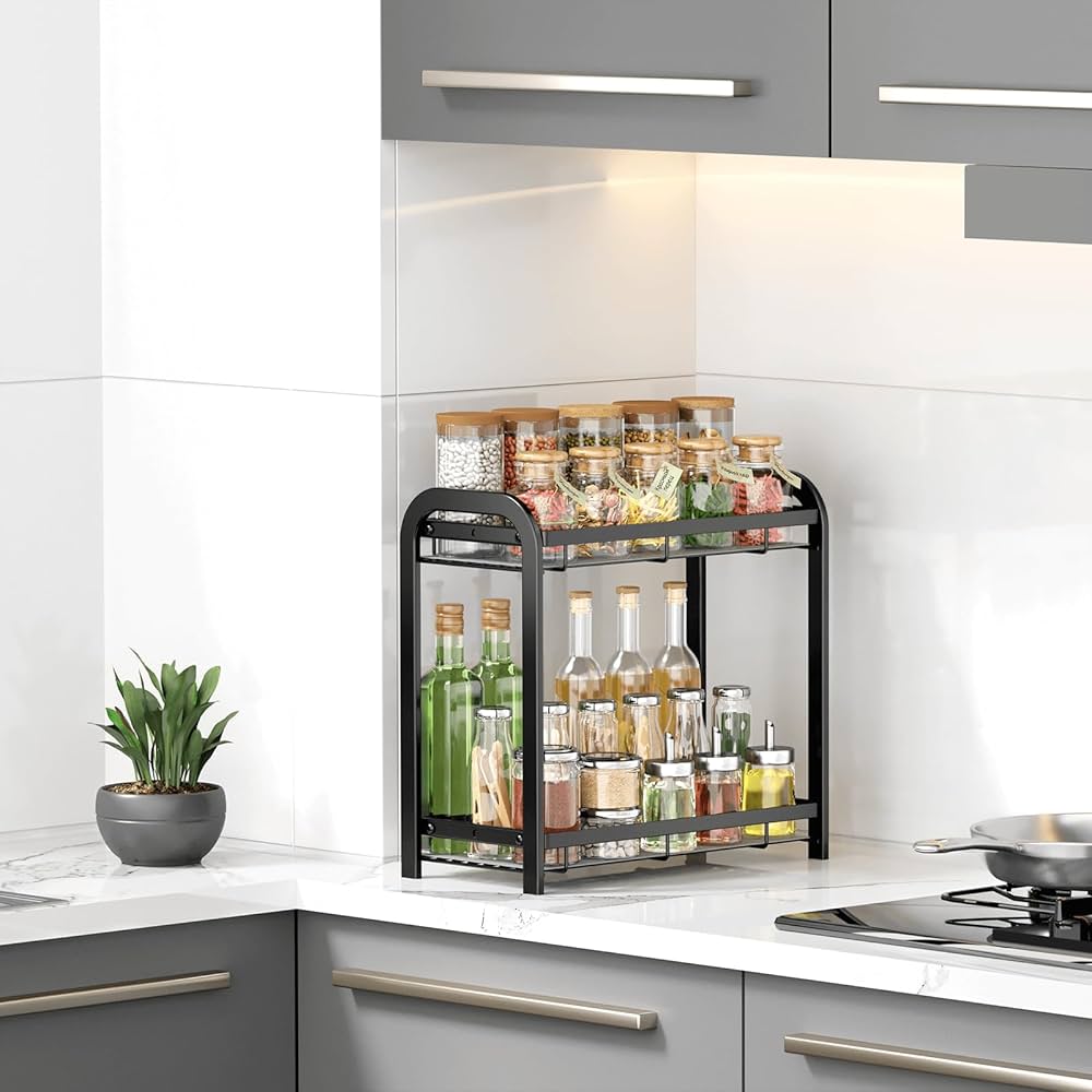 2 Layer Kitchen Storage Rack, Bathroom Shelf Storage Rack, Double Layer Plant Stand Counter Top, Multipurpose Storage Rack 2 Layer Kitchen Storage Rack, Bathroom Shelf Storage Rack, Double Layer Plant Stand Counter Top, Multipurpose Storage Rack